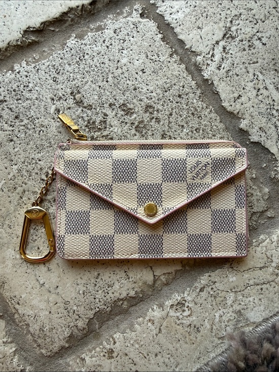 Louis Vuitton Handbags - RARE Louis Vuitton Damier Azur Card Holder Recto Verso Rose Ballerine